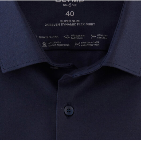 Ανδρικό Πουκάμισο OLYMP SEVEN SUPER SLIM 25262418 Μπλέ - Image 3