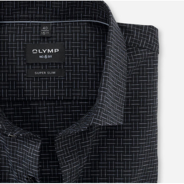 Ανδρικό Πουκάμισο OLYMP SIX SUPER SLIM 25362468 Μαύρο - Image 2