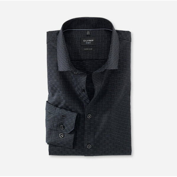 25362468-706x700 Ανδρικό Πουκάμισο OLYMP SIX SUPER SLIM 25362468 Μαύρο - Image 1