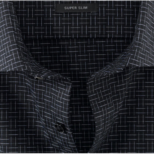 Ανδρικό Πουκάμισο OLYMP SIX SUPER SLIM 25362468 Μαύρο - Image 3