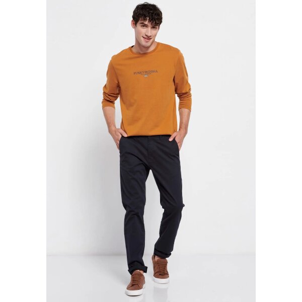 Ανδρική Μπλούζα Μακρυμάνικη  FUNKY BUDDHA FBM006-001-07 Καφέ - Image 2