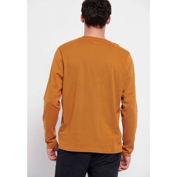 Ανδρική Μπλούζα Μακρυμάνικη  FUNKY BUDDHA FBM006-001-07 Καφέ - Image 4