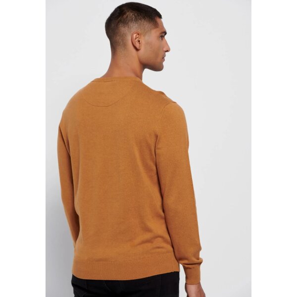 Ανδρικό Πλεκτό Λαιμόκοψη  FUNKY BUDDHA FBM006-001-09 Μελί - Image 5