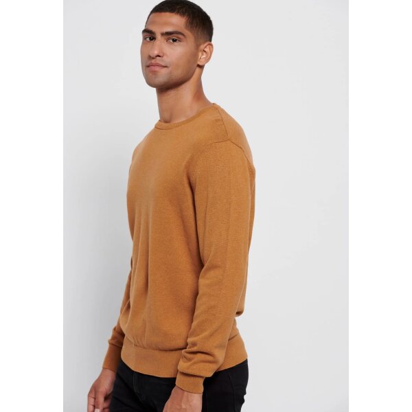 Ανδρικό Πλεκτό Λαιμόκοψη  FUNKY BUDDHA FBM006-001-09 Μελί - Image 6