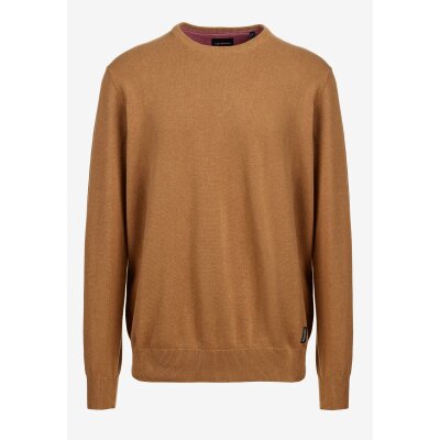 Ανδρικό Πλεκτό Λαιμόκοψη  FUNKY BUDDHA FBM006-001-09 Μελί