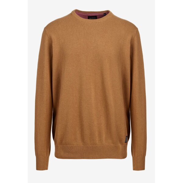 FBM006-001-09_BROWN_SUGAR_MEL_6_ts_1665440132 Ανδρικό Πλεκτό Λαιμόκοψη FUNKY BUDDHA FBM006-001-09 Μελί - Image 1