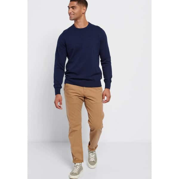 Ανδρικό Πλεκτό Λαιμόκοψη  FUNKY BUDDHA FBM006-001-09 Μπλέ Σκούρο - Image 3