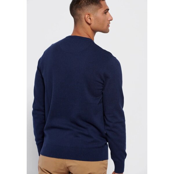 Ανδρικό Πλεκτό Λαιμόκοψη  FUNKY BUDDHA FBM006-001-09 Μπλέ Σκούρο - Image 5