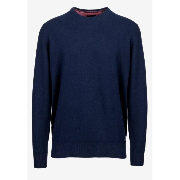 Ανδρικό Πλεκτό Λαιμόκοψη  FUNKY BUDDHA FBM006-001-09 Μπλέ Σκούρο - Image 1