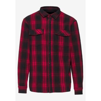 Ανδρικό Πουκάμισο Καρό FUNKY BUDDHA FBM006-012-05 Κόκκινο