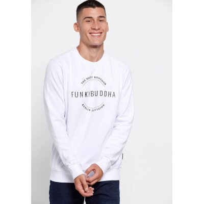 Ανδρική Φούτερ FUNKY BUDDHA FBM006-012-06 Λευκό