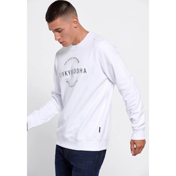 Ανδρική Φούτερ FUNKY BUDDHA FBM006-012-06 Λευκό - Image 3