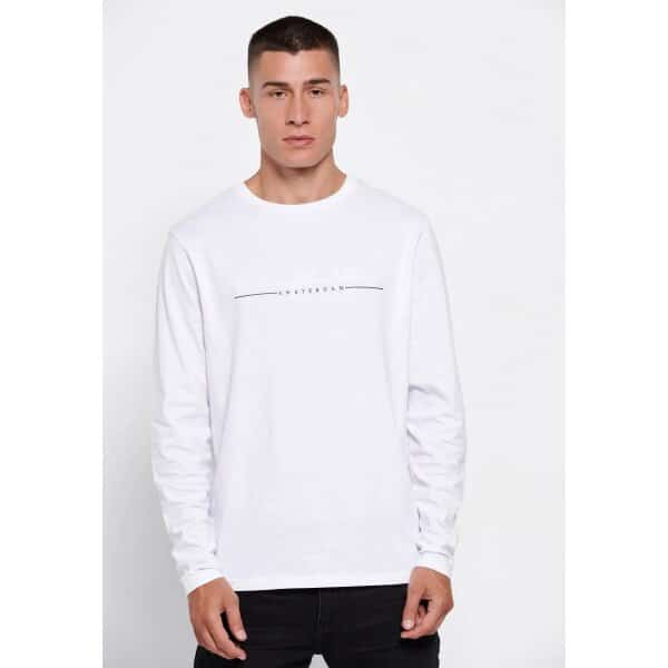 Ανδρική Μπλούζα Μακρυμάνικη FUNKY BUDDHA FBM006-013-07 Λευκό - Image 1