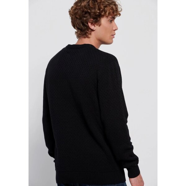 Ανδρικό Πλέκτο Λαιμόκοψη FUNKY BUDDHA FBM006-019-09-Μαύρο - Image 4