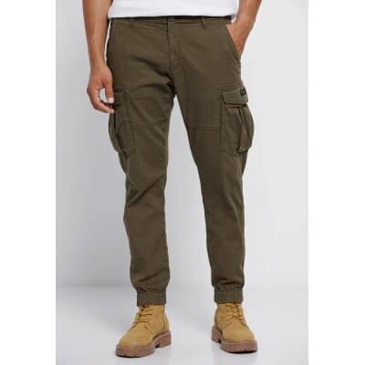 Ανδρικό Παντελόνι CARGO FUNKY BUDDHA FBM006-030-02 Λαδί