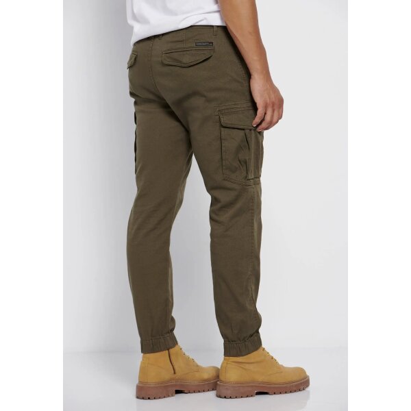 FBM006-030-02_OLIVE_4 Ανδρικό Παντελόνι CARGO FUNKY BUDDHA FBM006-030-02 Λαδί - Image 4