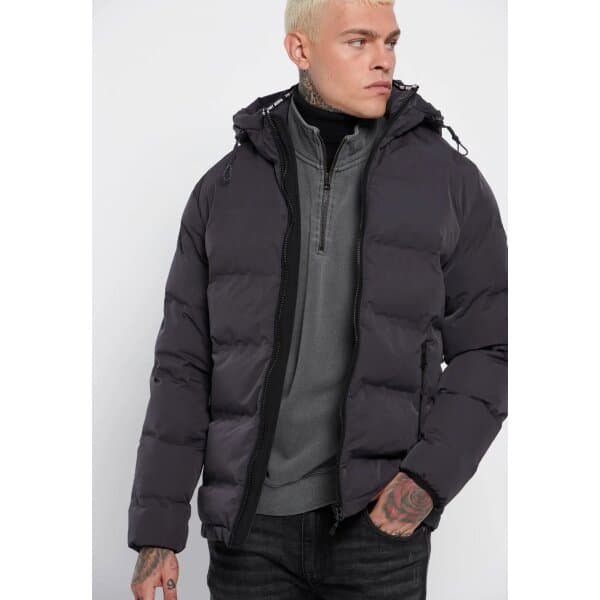Ανδρικό Μπουφάν PUFFER FUNKY BUDDHA FBM006-035-01 Ανθρακί - Image 4