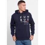 Ανδρική Φούτερ Κουκούλα FUNKY BUDDHA FBM006-036-06 Μπλέ