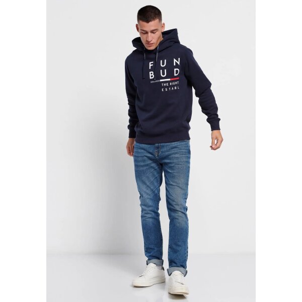 Ανδρική Φούτερ Κουκούλα FUNKY BUDDHA FBM006-036-06 Μπλέ - Image 2