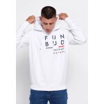 Ανδρική Φούτερ Κουκούλα FUNKY BUDDHA FBM006-036-06 Λευκό - Image 2