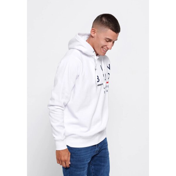Ανδρική Φούτερ Κουκούλα FUNKY BUDDHA FBM006-036-06 Λευκό - Image 5