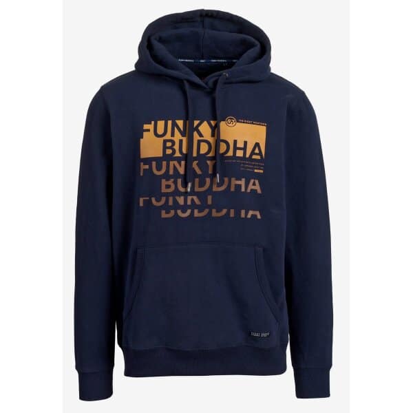 Ανδρική Φούτερ Κουκούλα FUNKY BUDDHA FBM006-037-06 Μπλέ - Image 1