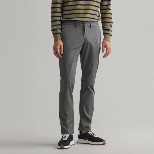 Ανδρικό Παντελόνι CHINOS GANT 1500038 HALLDEN TWILL Γκρί - Image 2