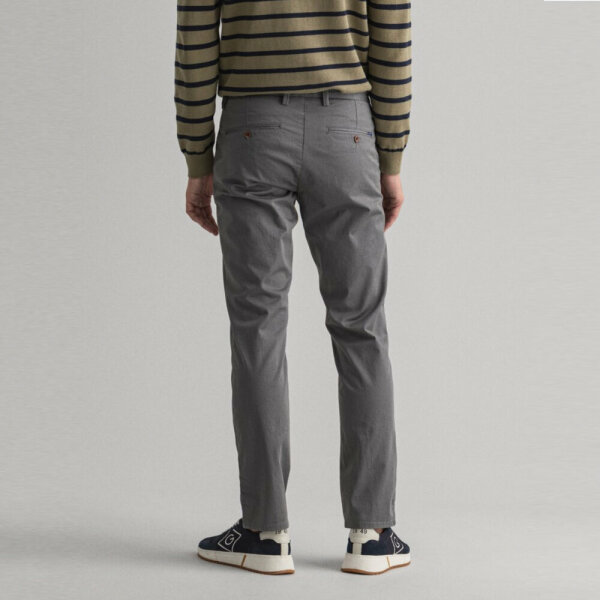 Ανδρικό Παντελόνι CHINOS GANT 1500038 HALLDEN TWILL Γκρί - Image 3