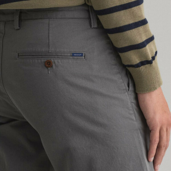 Ανδρικό Παντελόνι CHINOS GANT 1500038 HALLDEN TWILL Γκρί - Image 4