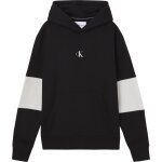 Ανδρική Φούτερ CALVLIN KLEIN STRIPE COLORBLOCK HOODIE J30J321882 Μαύρο