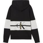 Ανδρική Φούτερ CALVIN KLEIN PLUS SIZE STRIPE COLORBLOCK HOODIE J30J322329 Μαύρο - Image 2