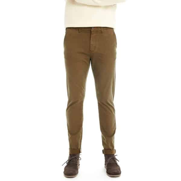 Ανδρικό Παντελόνι CHINO FUNKY BUDDHA FBM006-001-02 Λαδί - Image 1