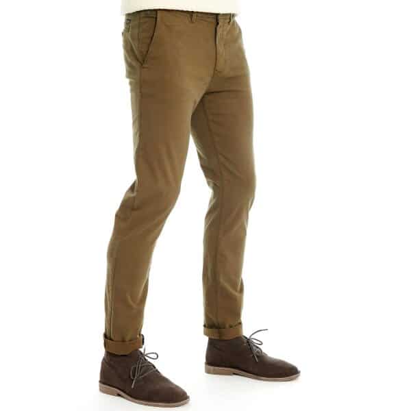 Ανδρικό Παντελόνι CHINO FUNKY BUDDHA FBM006-001-02 Λαδί - Image 2