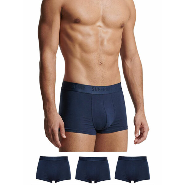 fixedratio_20220223160427_superdry_andrika_boxer_mple_monochroma_3pack_m3110348a_zrn Ανδρικά Εσώρουχα SUPERDRY TRUNK MULTI TRIPLE 3PACK M3110348A  Μπλέ - Image 1