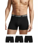 Ανδρικά Εσώρουχα SUPERDRY TRUNK MULTI TRIPLE  3PACK M3110348A Μαύρο