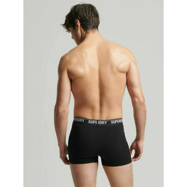 Ανδρικά Εσώρουχα SUPERDRY TRUNK MULTI TRIPLE  3PACK M3110348A Μαύρο - Image 3