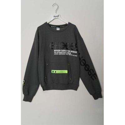 Παιδική Μπλούζα Αγόρι Γκρι Sprint 221-3073