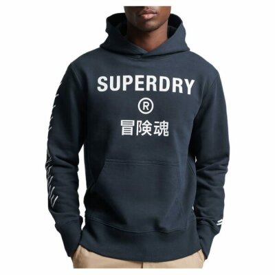 Ανδρική Φούτερ Κουκούλα SUPERDRY CODE CORE SPORT HOOD M2011899B Μπλέ