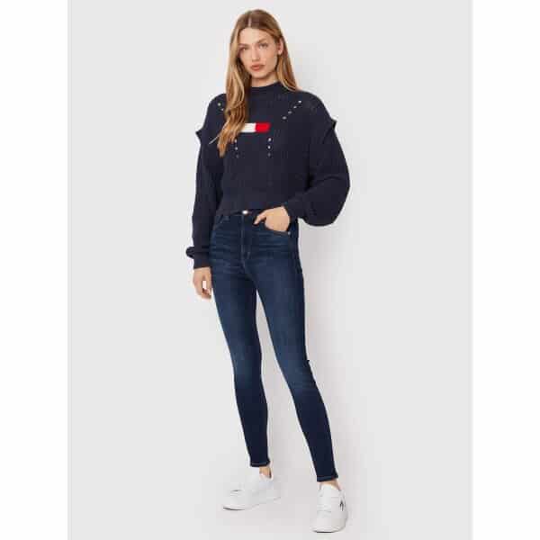 tommy-jeans-tzin-sylvia-dw0dw13375-skouro-mple-skinny-fit (8) ΤΖΙΝ ΓΥΝΑΙΚΕΙΟ TOMMY JEANS SYLVIA HR SPR SKNY CF1252 DW0DW13375-1A530 - Image 5