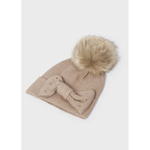 σετ-σκουφος-και-κασκολ-με-φιογκο-κοριτσι_id_12-10342-030-L-6 ΣΕΤ ΣΚΟΥΦΟΣ ΜΕ ΚΑΣΚΟΛ ΜΠΕΖ ΣΚΟΥΡΟ ΚΟΡΙΤΣΙ MAYORAL 12-10342-030 - Image 3