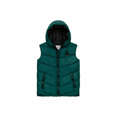 Παιδικό Γιλέκο για Αγόρι με Κουκούλα Πράσινο Minoti 11GILET4