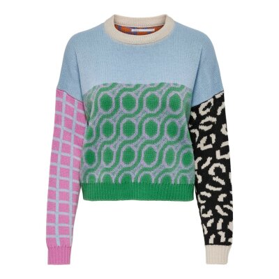 ΓΥΝΑΙΚΕΙΑ ΜΠΛΟΥΖΑ ΠΛΕΧΤΗ MIX PULLOVER KNT ONLY 152267880 CASHMERE