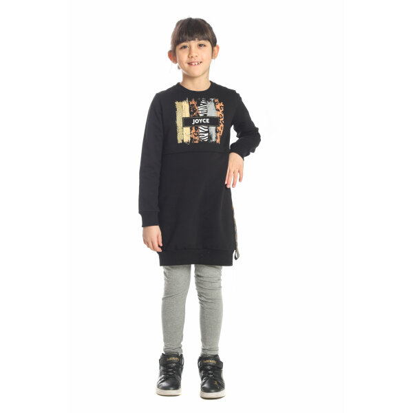 2265503_01 ΜΠΛΟΥΖΑ ΜΑΚΡΥΑ ΦΟΥΤΕΡ ΜΑΥΡΟ ΚΟΡΙΤΣΙ 2265503 - Image 1