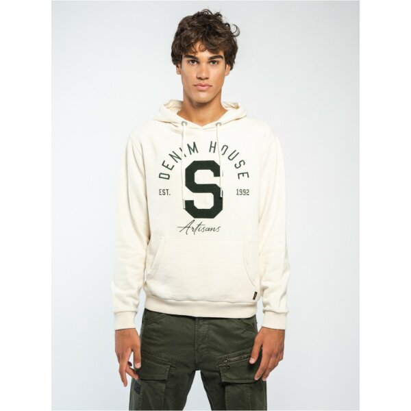 Ανδρική Φούτερ STAFF CROWN 64-107.048 Εκρού - Image 1