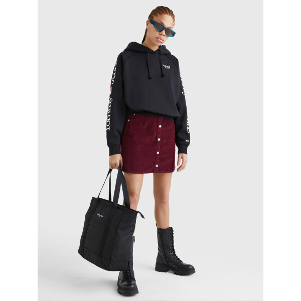 C23_02_DW0DW14340BDS_MO-ST-F1 ΓΥΝΑΙΚΕΙΟ ΦΟΥΤΕΡ TOMMY JEANS ΜΑΥΡΟ  DW0DW14340 BDS - Image 3