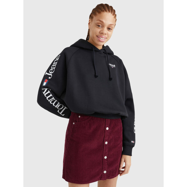 C23_02_DW0DW14340BDS_MO-ST-F2 ΓΥΝΑΙΚΕΙΟ ΦΟΥΤΕΡ TOMMY JEANS ΜΑΥΡΟ  DW0DW14340 BDS - Image 4
