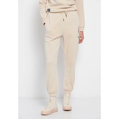 Παντελόνι φόρμας με τύπωμα Μπεζ Funky Buddha FBL006-103-02