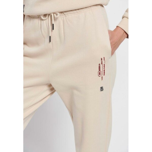 Παντελόνι φόρμας με τύπωμα Μπεζ Funky Buddha FBL006-103-02 - Image 3