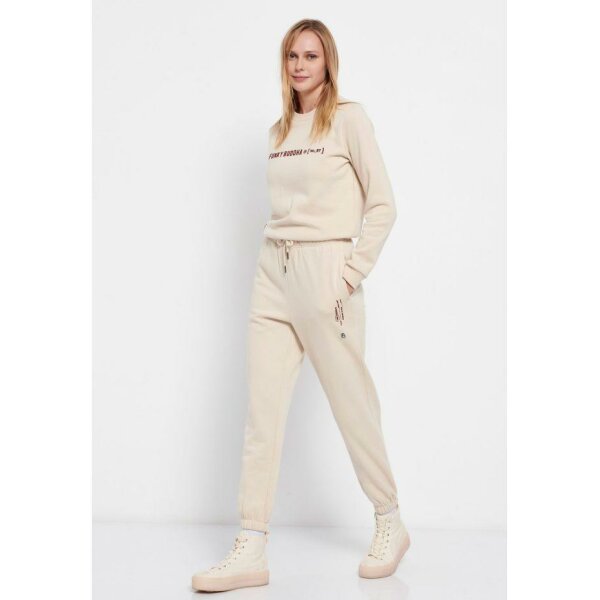 Παντελόνι φόρμας με τύπωμα Μπεζ Funky Buddha FBL006-103-02 - Image 5