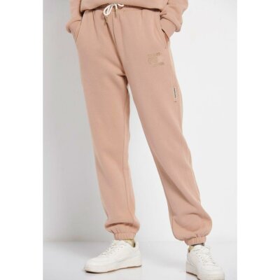 Παντελόνι φόρμας με τύπωμα Μπεζ Funky Buddha FBL006-105-02